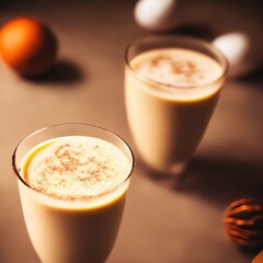 Holiday Christmas Eggnog Latte Drink