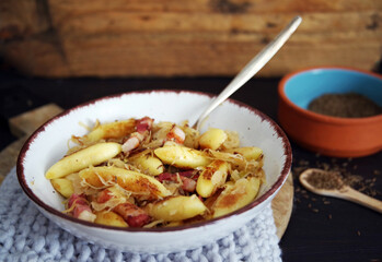 Schupfnudeln mit Sauerkraut