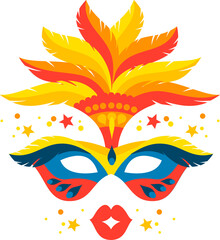 Carnival mask. Illustration