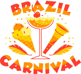 Brazil Carnival Emblem. Illustration