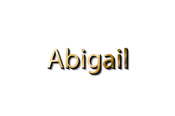 ABIGAIL 3D MOCKUP NAME