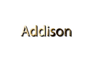 ADDISON 3D BLACK ANG GOLD MOCKUP
