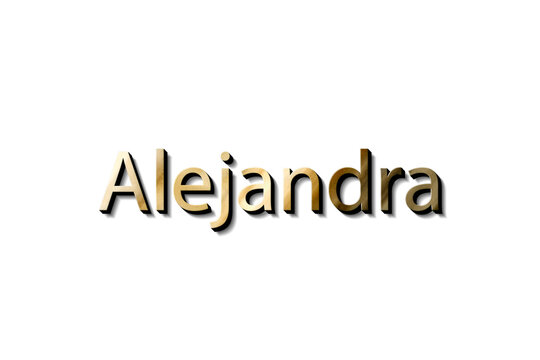 ALEJANDRA 3D TEXT MOCKUP