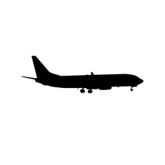 Passenger plane silhouette