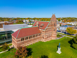 Winn Memorial Library is public library of Woburn, built in 1879 with Romanesque Revival style at...