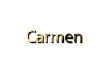 mockup name Carmen
