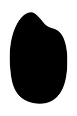 米粒のシルエット