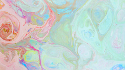 Colorful abstract background. Fluid Art wallpaper on liquid. Trendy backdrop