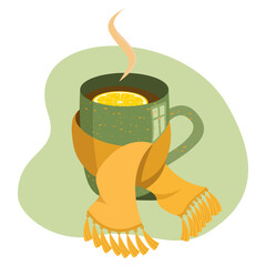 cup of tea with lemon