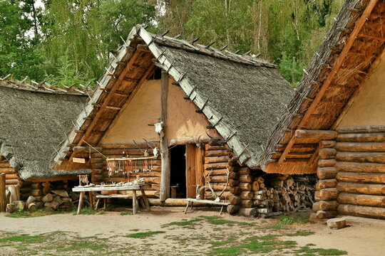 Biskupin settlement houses