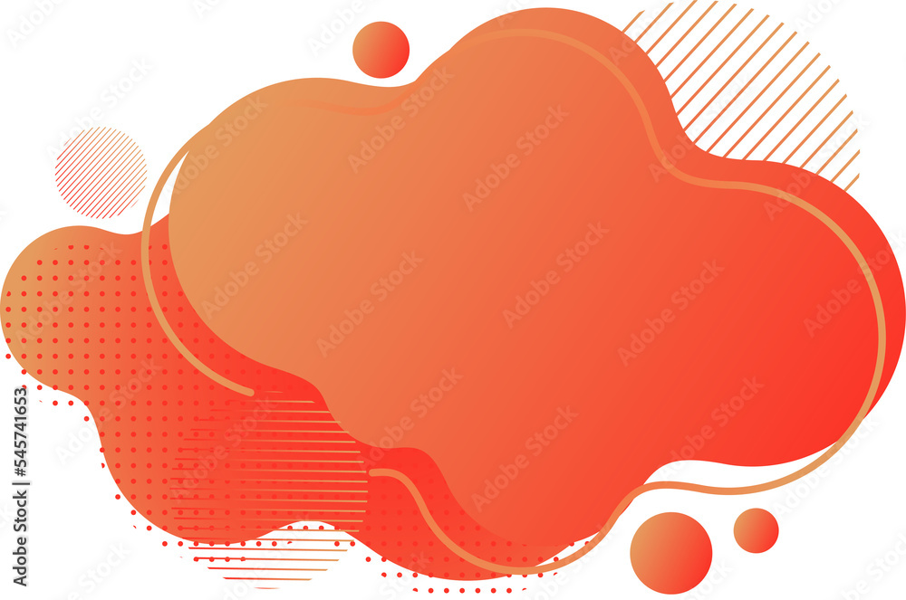 Aufkleber fluid abstract banners. geometric liquid forms. gradient elements for flyer, brochure and posts with