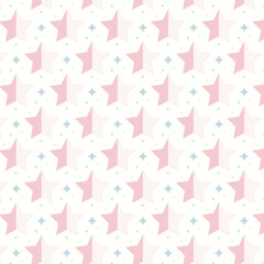 Seamless pattern with star shapes, perfect for wallpaper, wrapping or fabric print template 