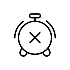 time remove symbol flat line icon