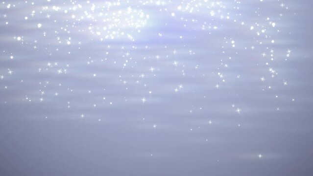 4k Abstract background. Glowing particles. Floating bokeh lights. Celebration motion gesign. Abstraction snowflakes falling.