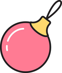 Cute pink ball ornament for Christmas