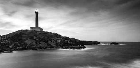 Faros de la Península Ibérica en Blanco y Negro. 