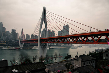 bridge scene Chongqing, China