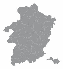 Limburg administrative map