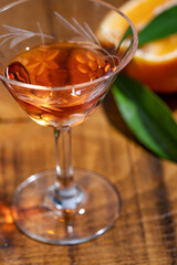 Orangen Liqueur eine close up Aufnahme
