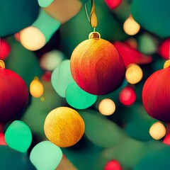 Christmas ornaments illustration