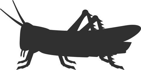 Locust Black Silhouette Icon