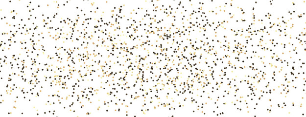 Fototapeta na wymiar Gold confetti background, isolated on transparent background