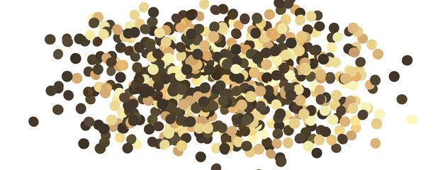 Glittering golden confetti png. Glittering golden confetti falls from above on transparent background. Celebrate festivals.
