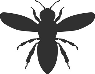 Wasp Insect Black Silhouette Icon