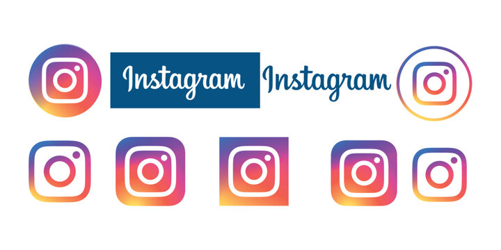 Instagram icons set