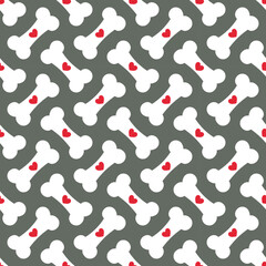 seamless pattern with bone for pet products. vector. - 545768603