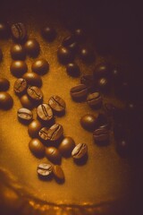Coffee Beans Roasted Close Up