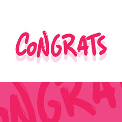 Lettering congrats