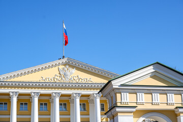Saint-Petersburg, Russia. Saint Petersburg administration building (Smolny institute).