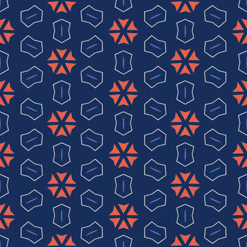 Geometric shapes seamless pattern for fashion, textile, home decor, fabric