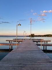 Fototapeta premium Pier sunset 