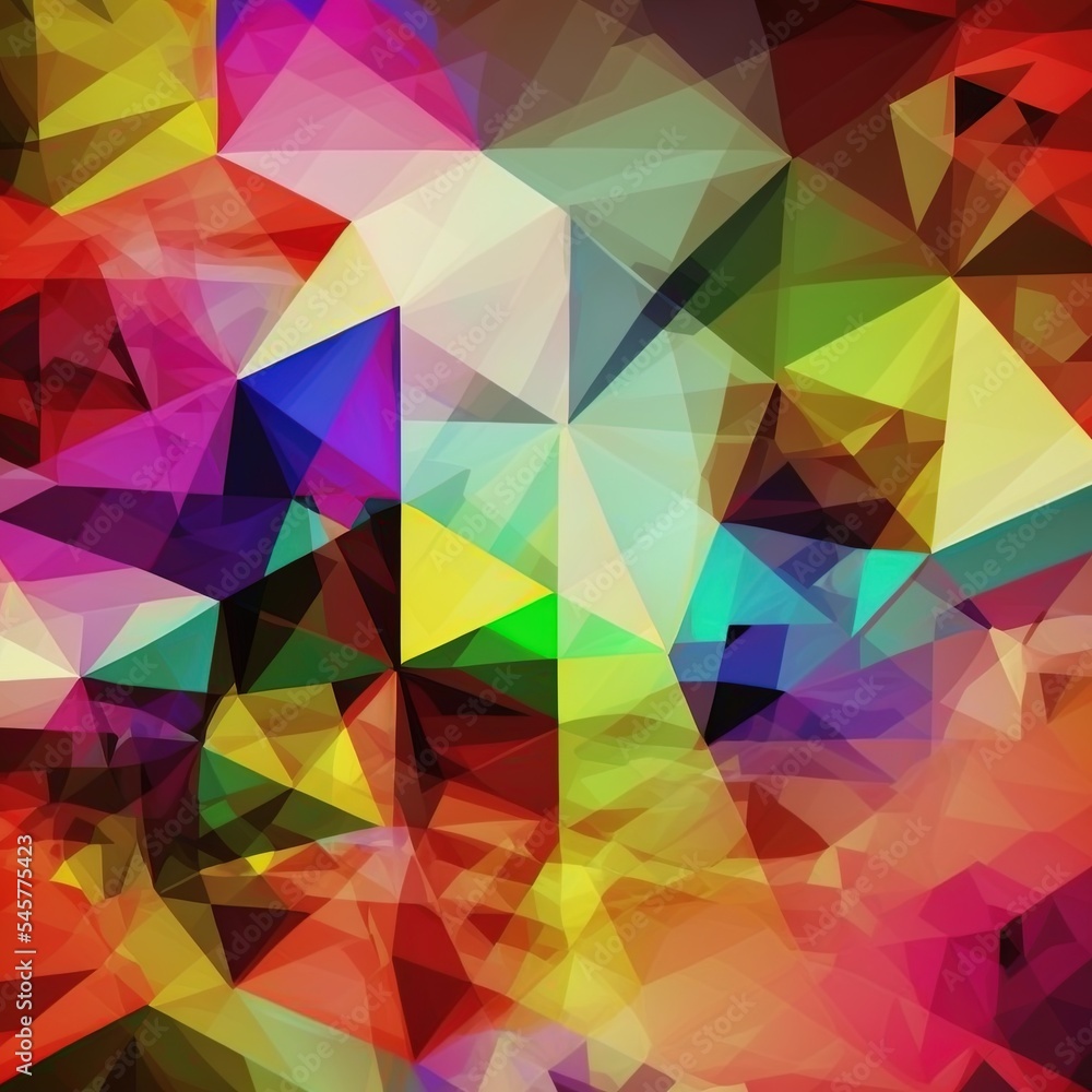Aufkleber abstract colorful triangle background for design