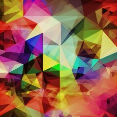 Obraz premium Abstract colorful triangle background for design