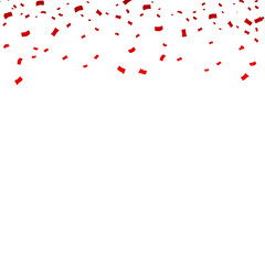 red ribbin confetti