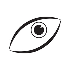 Avatar eye vision connection icon | Black Vector illustration |
