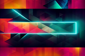 Abstract futuristic background with glowing light effect. Technology style.