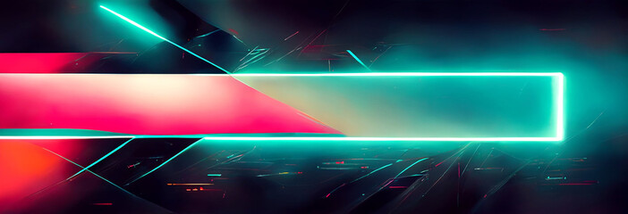 Abstract futuristic with glowing neon light background. Technology style.