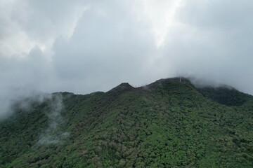 Fototapeta premium Green nature landscape of Mombacho volcano