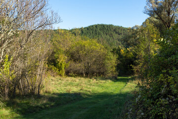 Autumn view of Nishava river gorge, Bulgaria