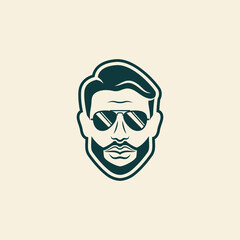 FASHION GENT Icon can be used for creating logos for Barber Shops, Hair Salons, Personal Stylists, 