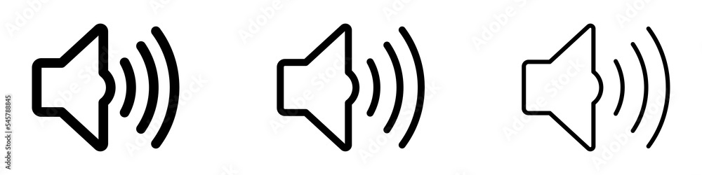 Canvas Prints sound volume icons. speaker volume icons isolated. set of vector icons