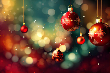 Christmas tree with toys. Fragment decorated. 3d rendering