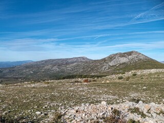 Fototapeta na wymiar hilly landscape in croatia in europe