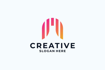 Modern letter n logo design inspiration.