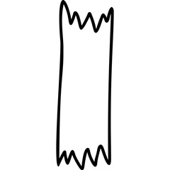 simple form. paper strip