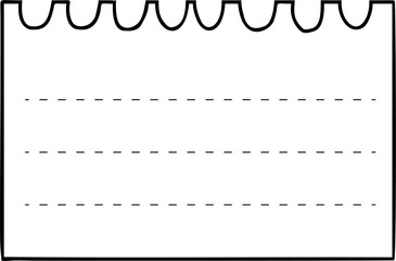 Sheet of paper. doodle